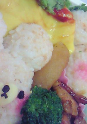 キャラ弁♪ かっぺたん顔はｶﾜﾕｲ！-レシピのメイン写真