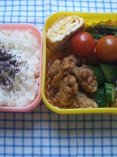 お弁当に♪豚こま竜田揚げカレー風味-レシピのメイン写真