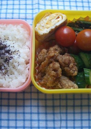 お弁当に♪豚こま竜田揚げカレー風味-レシピのメイン写真