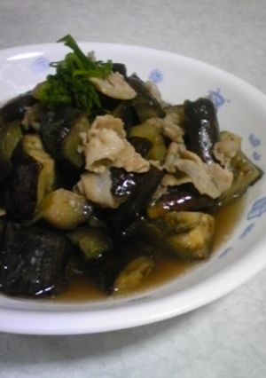 豚となすびの煮物-レシピのメイン写真