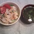 15分で二品!冷しゃぶとわかめスープ
