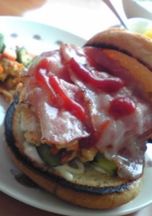 朝の簡単バーガー-レシピのメイン写真