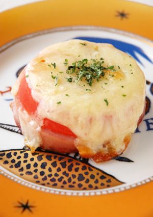 ハムとトマトのチーズ焼き-レシピのメイン写真