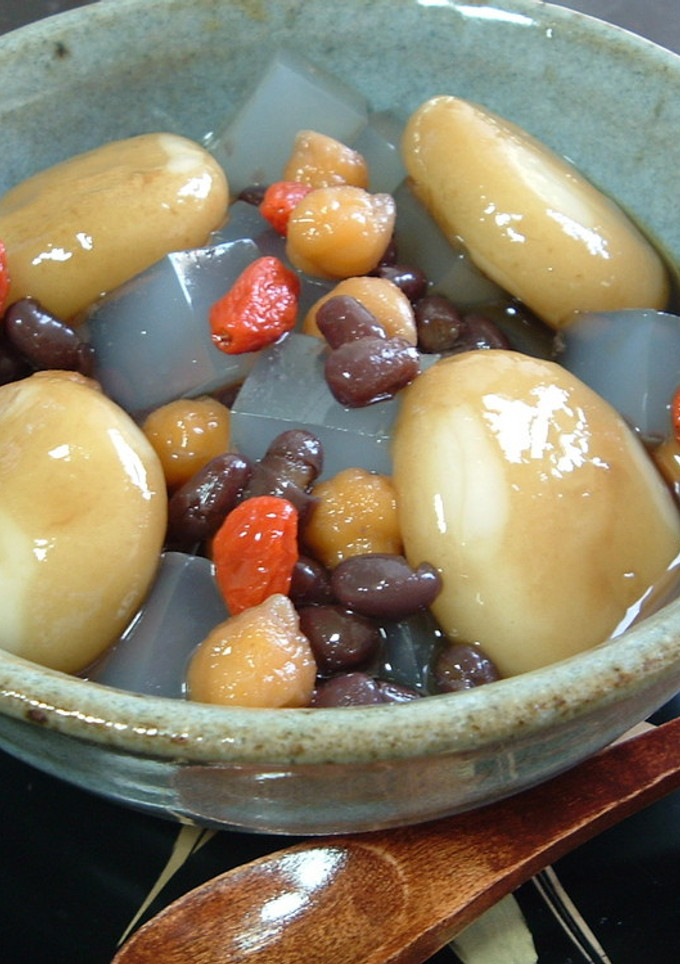 ひよこ豆と小豆の白玉みつ豆-レシピのメイン写真