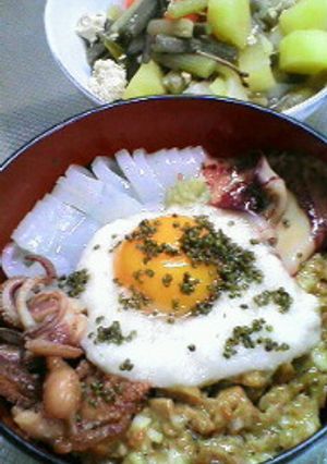 イカがです？ねばねばイカ納豆丼-レシピのメイン写真