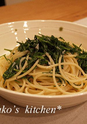 おかひじきとゴルゴンゾーラのパスタ-レシピのメイン写真