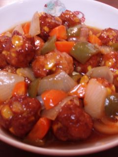 野菜だんごちゃんの酢豚~(^o^)丿-レシピのメイン写真