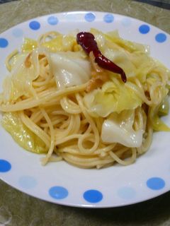 キャベツの簡単ペペロンチーノ-レシピのメイン写真