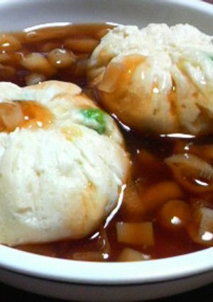 木綿豆腐巾着のネギあんかけ-レシピのメイン写真