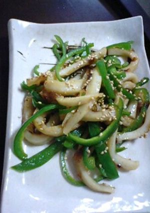 味付け醤油だけ☆ちくわとピーマン炒め-レシピのメイン写真