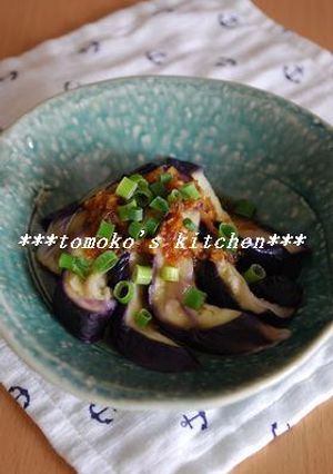 茄子のレンジ蒸を中華ダレで♪-レシピのメイン写真