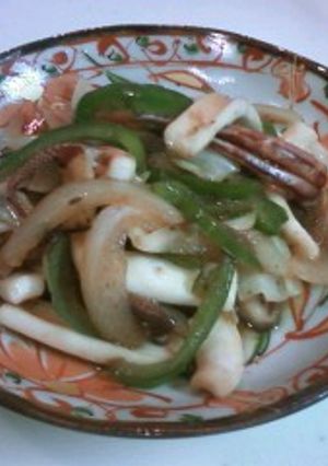 やわらかイカと野菜の生姜炒め-レシピのメイン写真