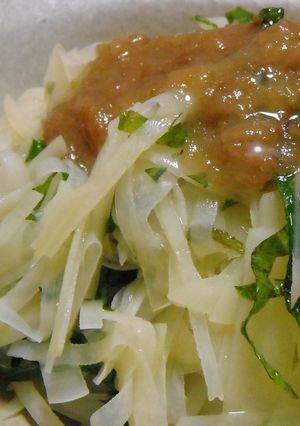 シャキシャキおじゃがの梅ダレかけ-レシピのメイン写真