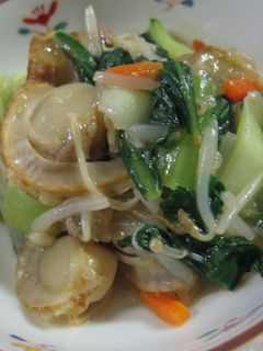 ホタテとチンゲン菜の中華炒め-レシピのメイン写真