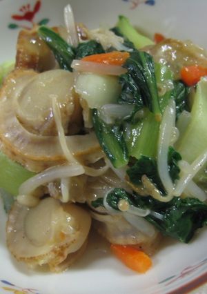 ホタテとチンゲン菜の中華炒め-レシピのメイン写真