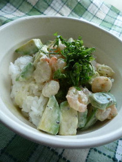 簡単 シュリンプ☆アボカド~ン(丼)-レシピのメイン写真