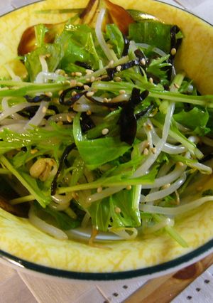 水菜ともやしの塩こんぶdeナムル？-レシピのメイン写真