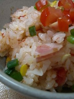 トマトの炊き込みご飯♪-レシピのメイン写真