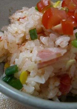 トマトの炊き込みご飯♪-レシピのメイン写真