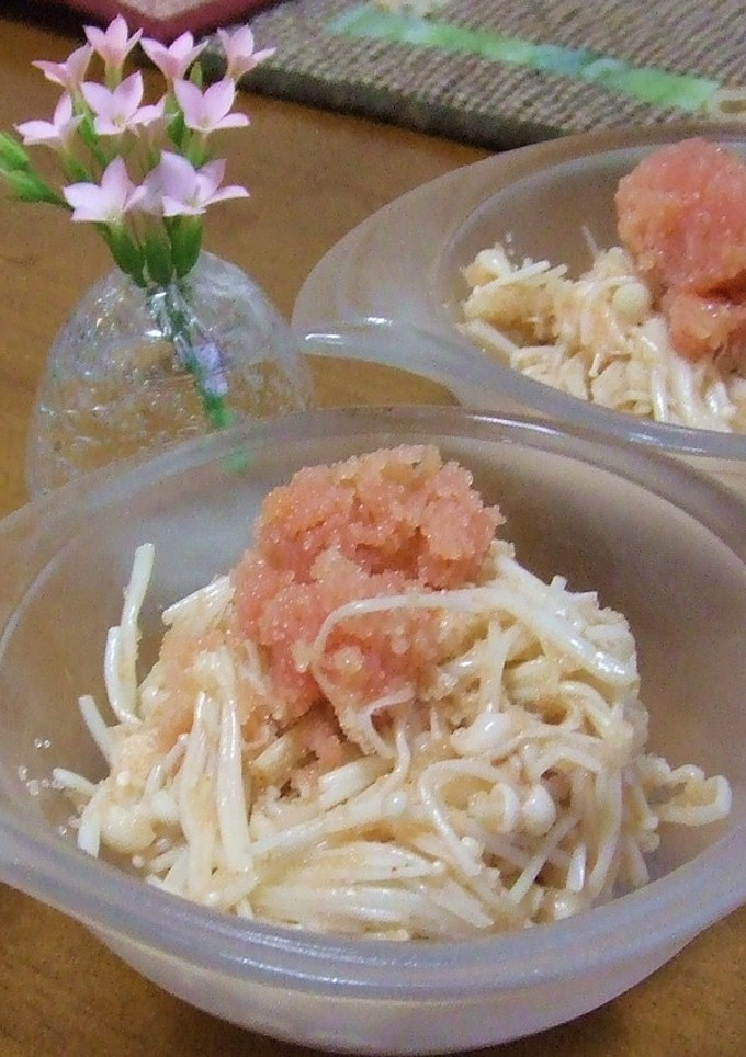 簡単副菜☆おいしい明太子マヨえのき☆-レシピのメイン写真