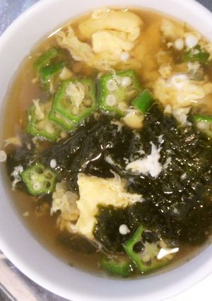 オクラと海苔のスープ-レシピのメイン写真