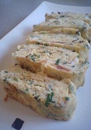 大葉&梅&昆布の卵焼き-レシピのメイン写真