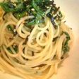 簡単♪冷製大葉と塩昆布のパスタ♪