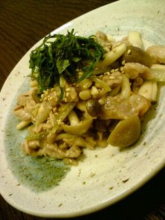 豚肉ときのこの梅肉ソース炒め-レシピのメイン写真