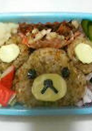 簡単可愛い！リラックマのキャラ弁♪-レシピのメイン写真