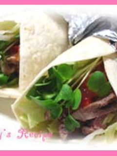 ローストビーフのラップサンド♪-レシピのメイン写真