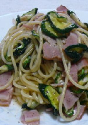 干しきゅうりとベーコンのパスタ-レシピのメイン写真
