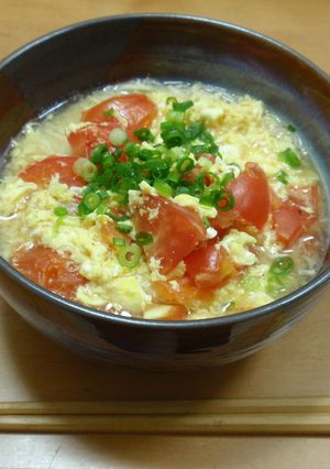 たまごふんわり☆トマ玉にゅうめん-レシピのメイン写真