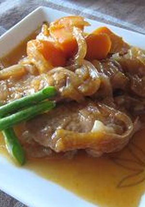 たっぷり玉葱の豚肉煮込み-レシピのメイン写真