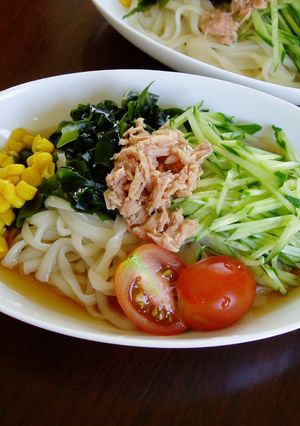 さっぱり、サラダうどん-レシピのメイン写真