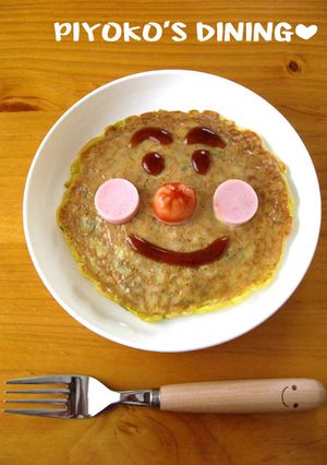 子供大好き♡アンパンマンのお好み焼き-レシピのメイン写真