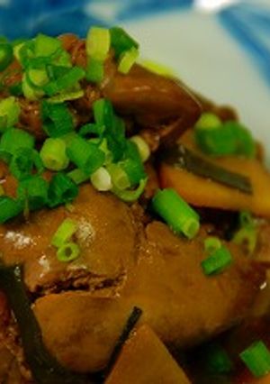 ヘルシー鳥モツ煮込み-レシピのメイン写真