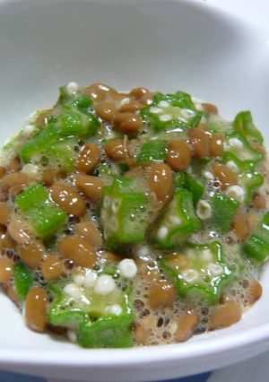 暑い時こそ！簡単！ネバネバ納豆オクラ！-レシピのメイン写真