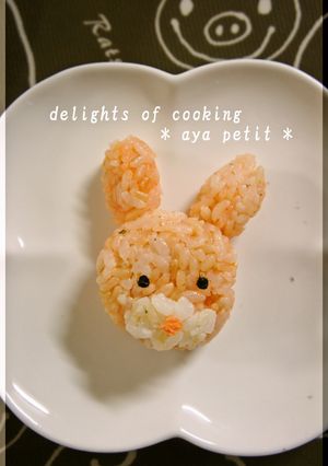 ☆ キャラ弁に うさぎのふうせん ☆-レシピのメイン写真