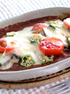 夏野菜のカレーグラタン-レシピのメイン写真