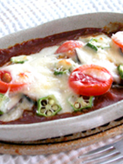 夏野菜のカレーグラタン-レシピのメイン写真