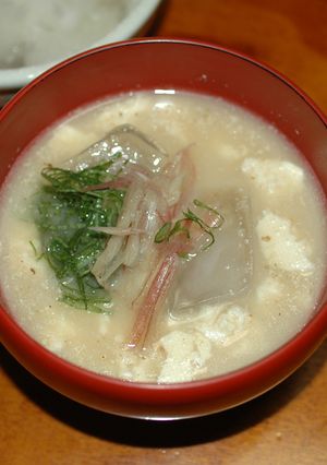 崩し豆腐の冷みそ汁-レシピのメイン写真