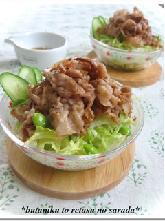 豚肉とレタスのさっぱりサラダ♫♬-レシピのメイン写真