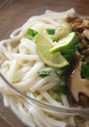 低カロリー！きのこたっぷり塩ポン酢うどん-レシピのメイン写真