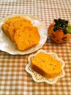 卵なし☆ふわふわ簡単かぼちゃケーキ-レシピのメイン写真