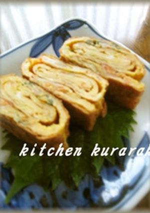 元気もりもり！キムチ入り玉子焼き-レシピのメイン写真