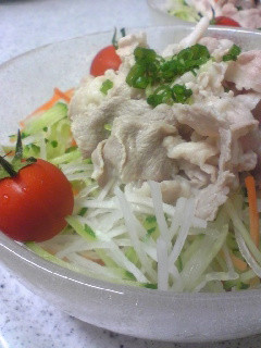 私の冷しゃぶサラダ❤-レシピのメイン写真