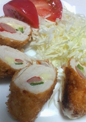 ササミの三色巻き☆-レシピのメイン写真