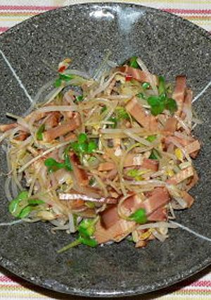 焼豚ともやしのピリ辛中華和え-レシピのメイン写真