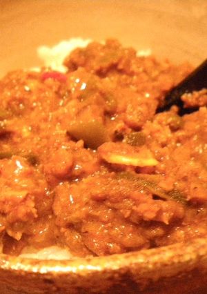カレー粉で作る！鶏ムネ肉と椎茸のキーマ風-レシピのメイン写真