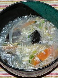帆立貝柱と春雨、キクラゲの中華スープ-レシピのメイン写真